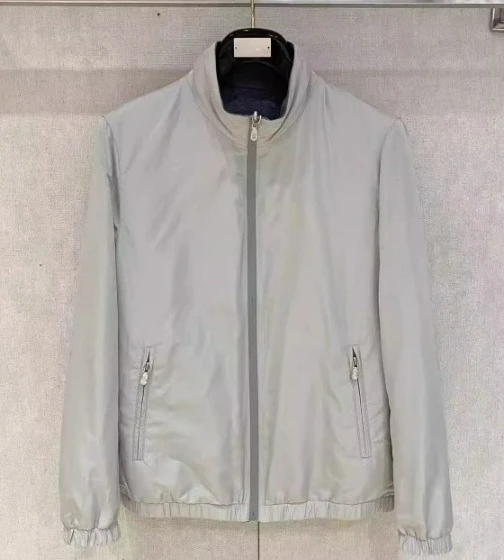 

BC, итальянская новая двусторонняя куртка в стиле старых денег для мужчин и женщин с воротником-стойкой, модное пальто с вышивкой