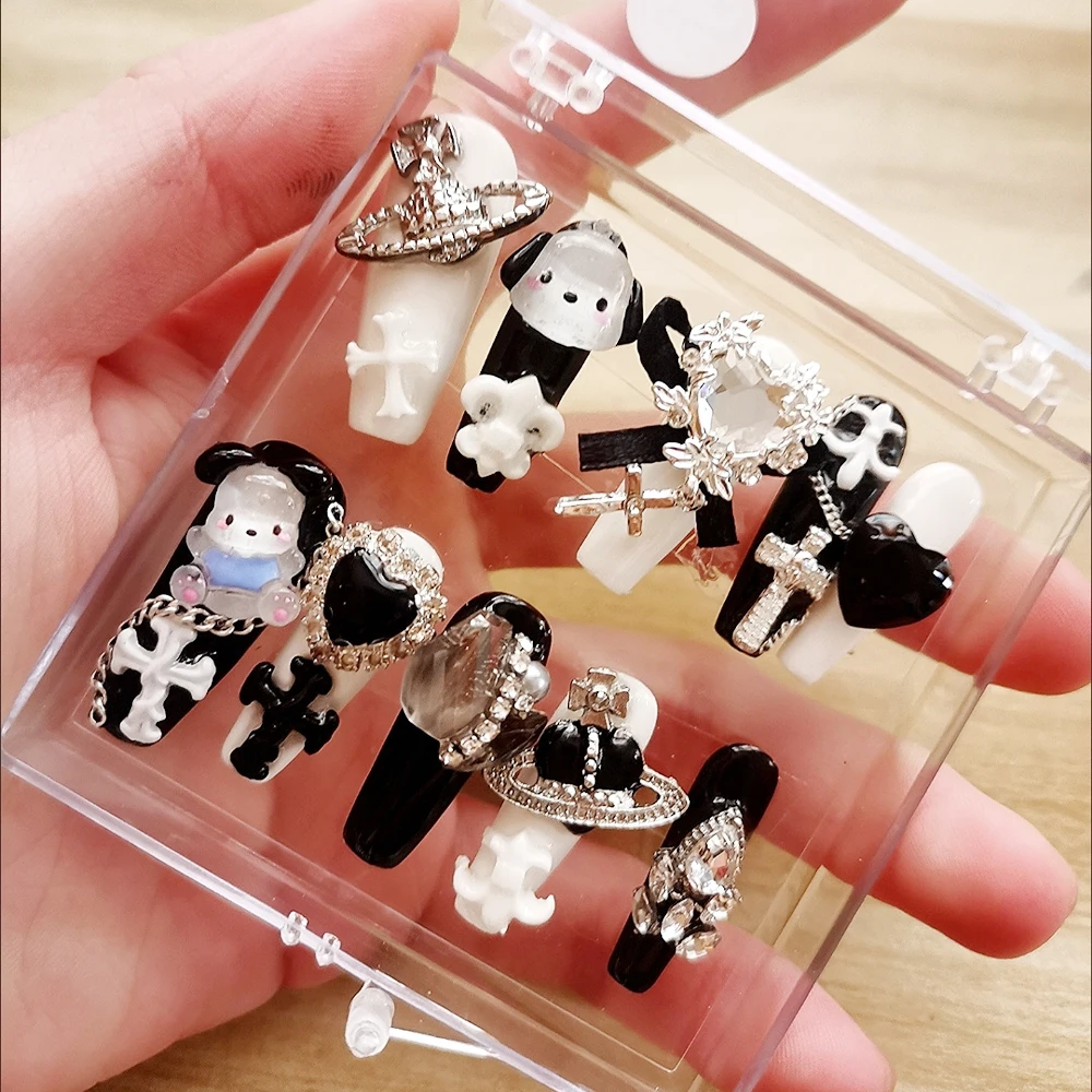 Anime Y2K Pochacco Manicure Patches Hot Girls Cartoon Cute Sanrios Handmade Removable Manicure Patches Nail Patches Gils Gift