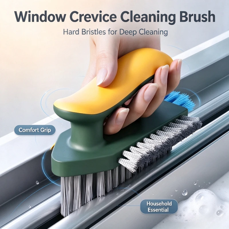 Integrated Scraper Gap Cleaning Brush Household Multi-function Tool for Bathroom Corners Floor Seams and Toilet Stains