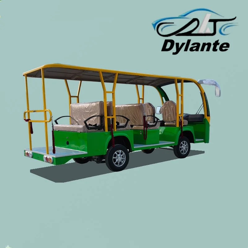 11-Seat Electric Mini Sightseeing Car New Energy Vehicle Fully Enclosed Scenic Area Air-Conditioned Electric Sightseeing Car