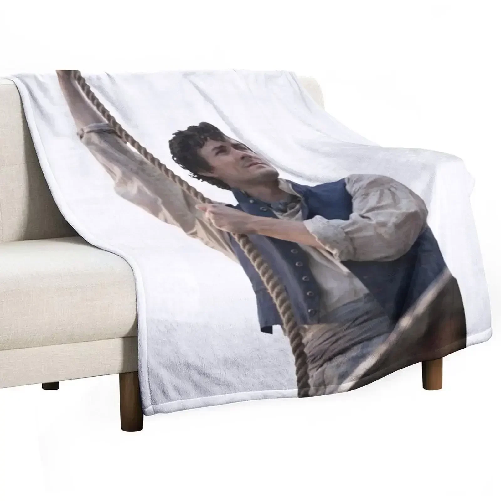 

Jonah Hauer-King as Prince Eric Throw Blanket Heavy Picnic christmas gifts Polar Blankets