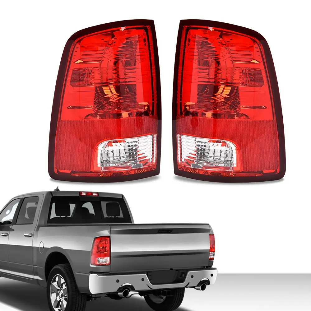 

Rear Tail Lights Lamps Assembly Without Bulbs Left & Right Side Compatible with 2009-2018 Dodge Ram 1500, 2500/3500 2010-2018