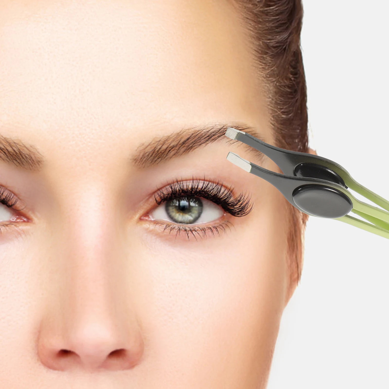 

5 Pcs Tweezers Eyebrow Clip Clips for Women Straight Tip Scissor Shaped Eyebrows Miss