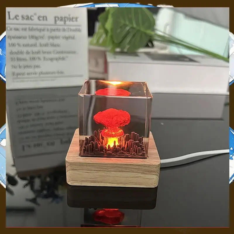 

1 PCS Mushroom Cloud Nuclear Explosion Lamp Atomic Bomb Model Atmosphere Lamp Decoration Creative Gifts For Kids-TFBC