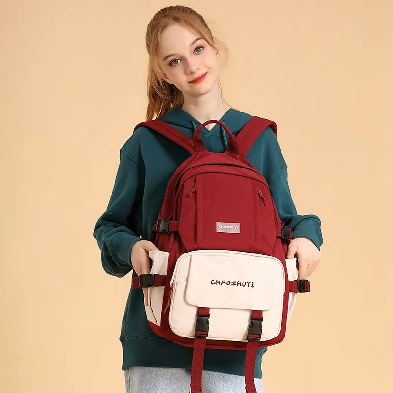 Nova moda na moda grande capacidade mochila de viagem dos homens início coreano lazer simples alta faculdade estudantes saco feminino