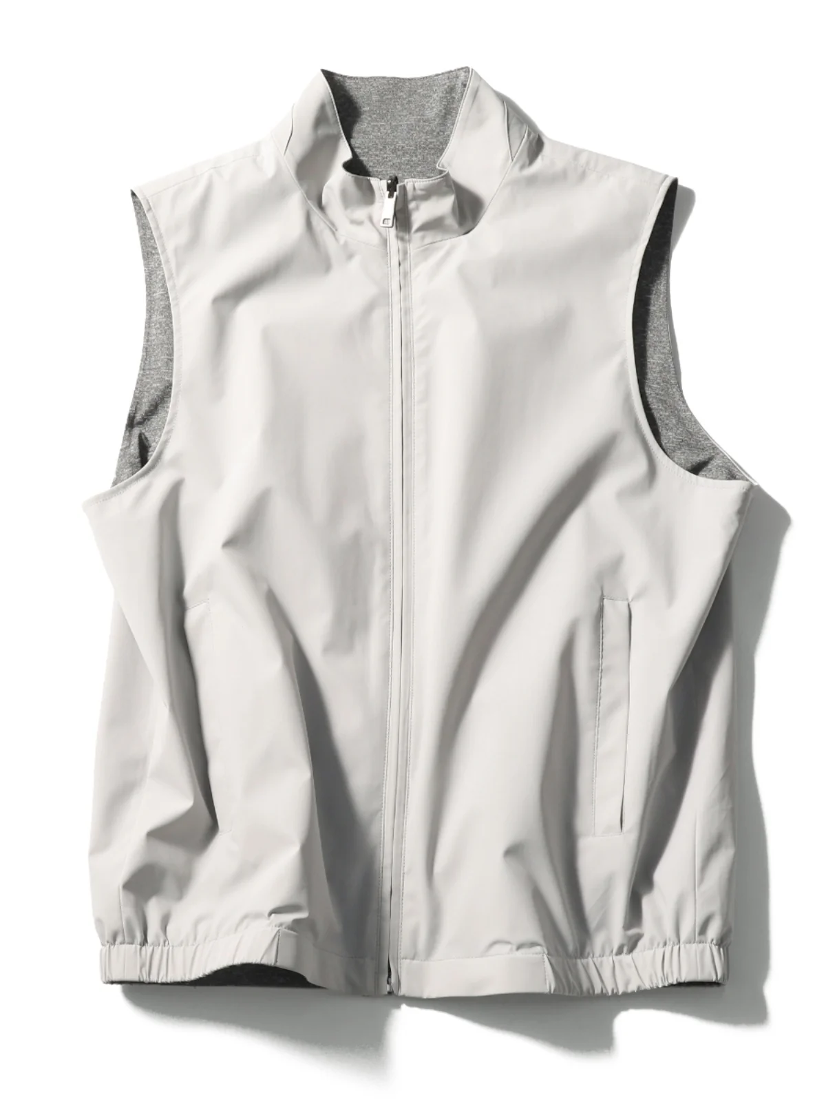 سترة إيطالية فاخرة لربيع 2025 جديدة للرجال للترفيه في الهواء الطلق على الوجهين سترة مكدسة بياقة واقفة #3