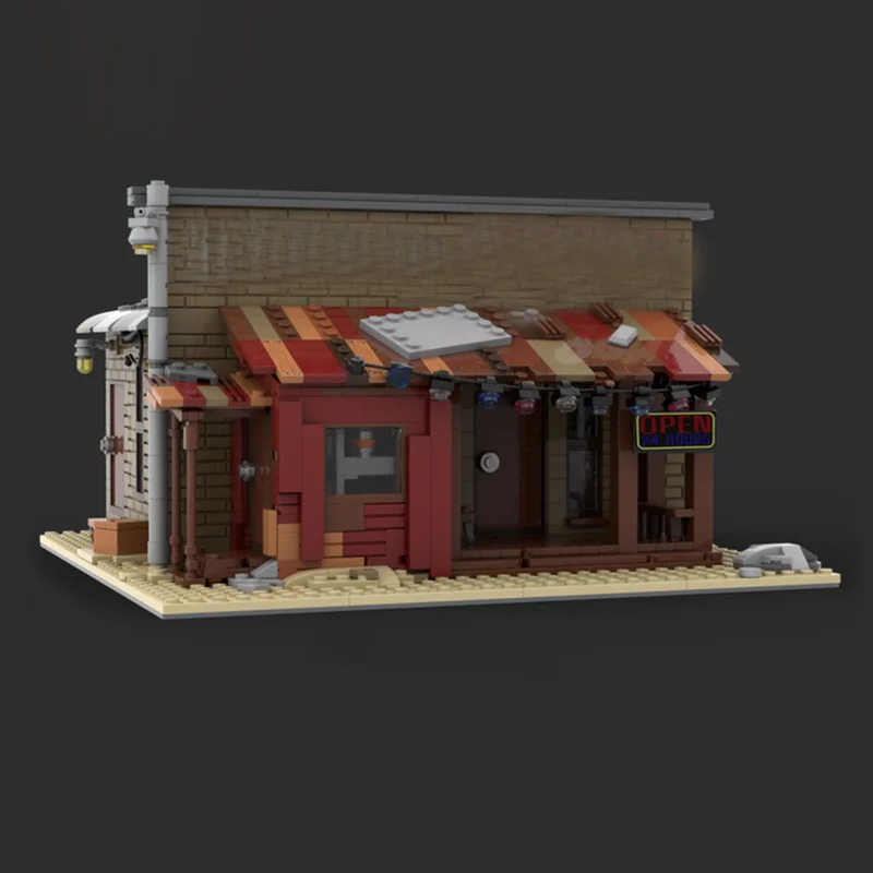 Modular City Building Model Moc Building Blocks Radiation Station Model Technology Bricks DIY Assembly Street View Toys Gifts
