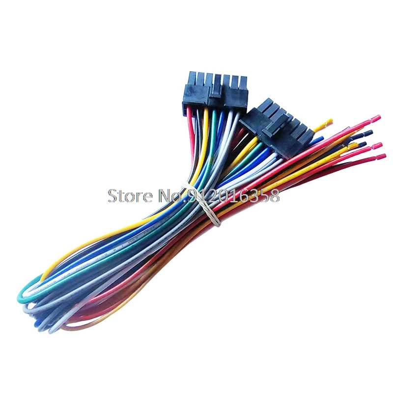 

18AWG 30CM Molex 5557 Series 4.2 mm 2x6pin Mini-Fit Jr. 10P 12 pin Molex 4.2 2*6pin 12p 24P Cable Assemblies wire harness