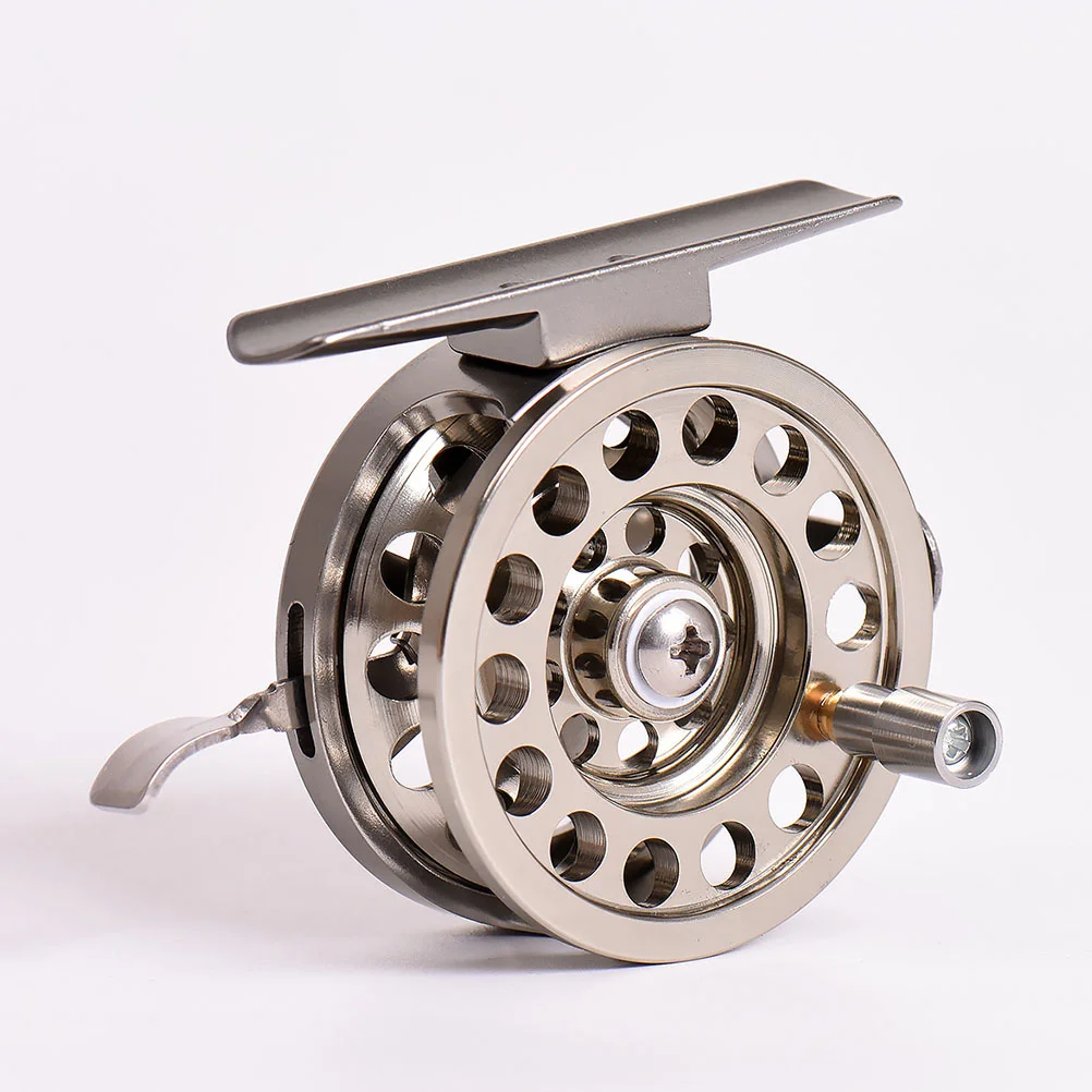 Ice Fishing Fly Reel Gear (bld 50 (right Hand)) Pole Wheel Premium Bow Kits Aluminum Alloy Metal