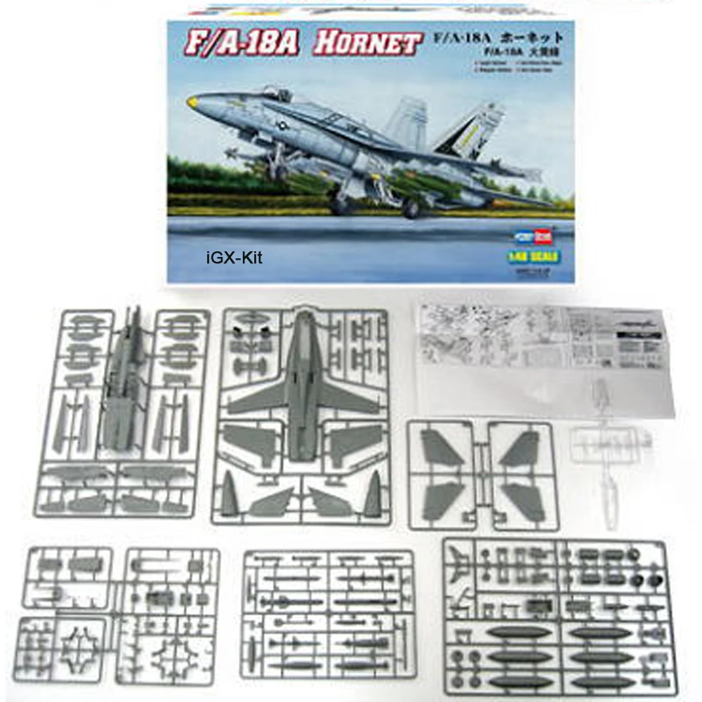 

HobbyBoss 80320 1/48 Scale US F18 F-18 F/A-18A Hornet Fighter Plane Aircraft Plastic Assembly Model Building Kit