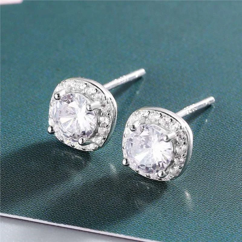 

Женские серьги из чистого серебра с муассанитом S990, сверкающие CZ, роскошный нишевый дизайн, изысканный и универсальный, идеальный подарок