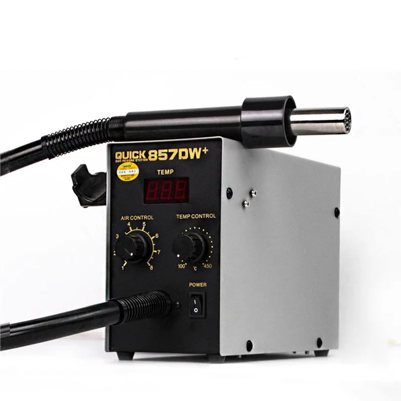 857DW+ BGA Rework Station 220V/110V  Hot Air  Soldering Station with Heater SMD Solder Station Phone PCB Repair