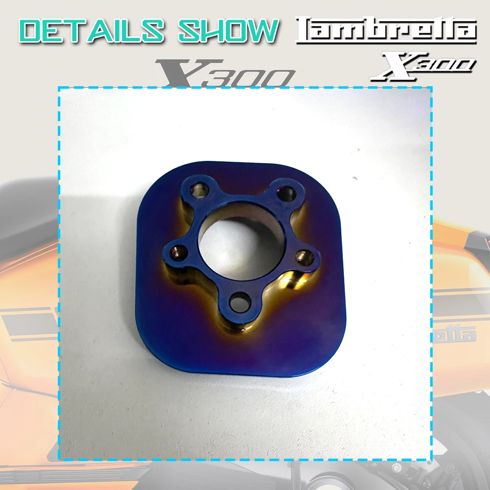 NEW For LAMBRETTA X300 Engine and Exhaust pipe trim Cover set of Aluminum alloy