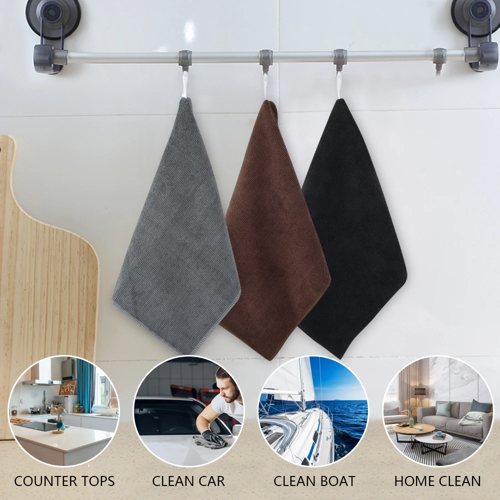 Sinland-paños de limpieza de vidrio de microfibra para el hogar, trapos de cocina para el hogar, toalla de secado rápido, 12 pulgadas x 12 pulgadas,