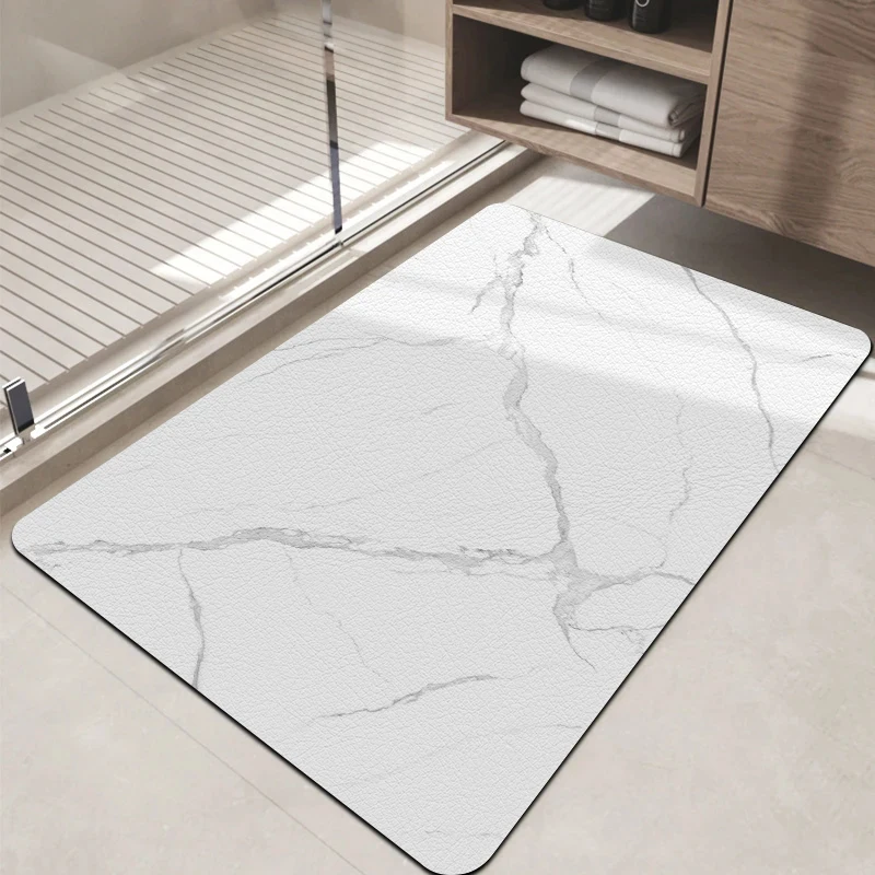 

VIKAMA Minimalist Stone-Patterned Doormat: Non-Slip, Absorbent, Suitable for Entrance Halls, Bathrooms and Home Decor