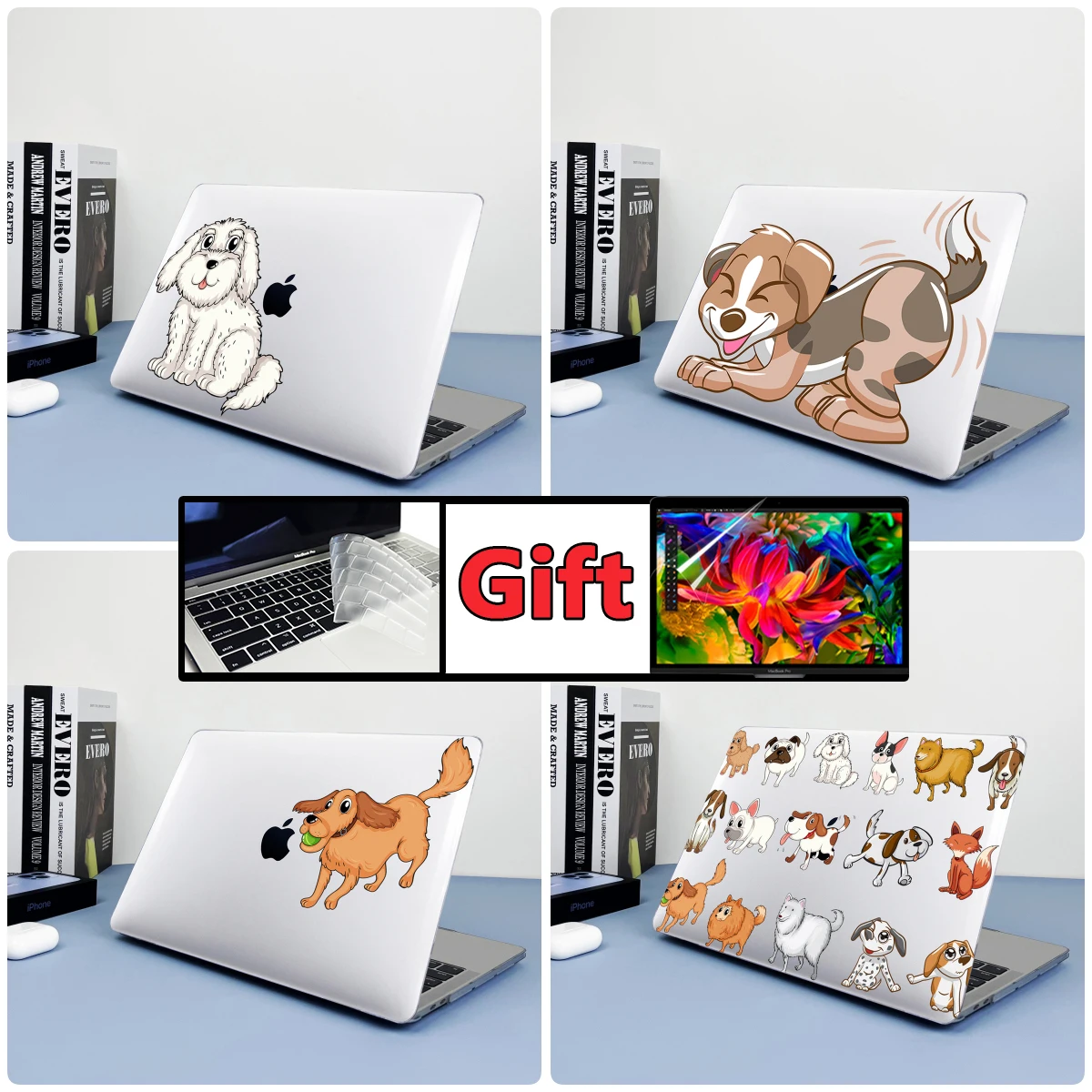 

Dog series protective case for MacBook Air 15 M2 13 A2337 M1 A2179 2020 2022 A2681 M2 Pro 14 A2779 2023 Pro 16 15 Air 11 12 Case