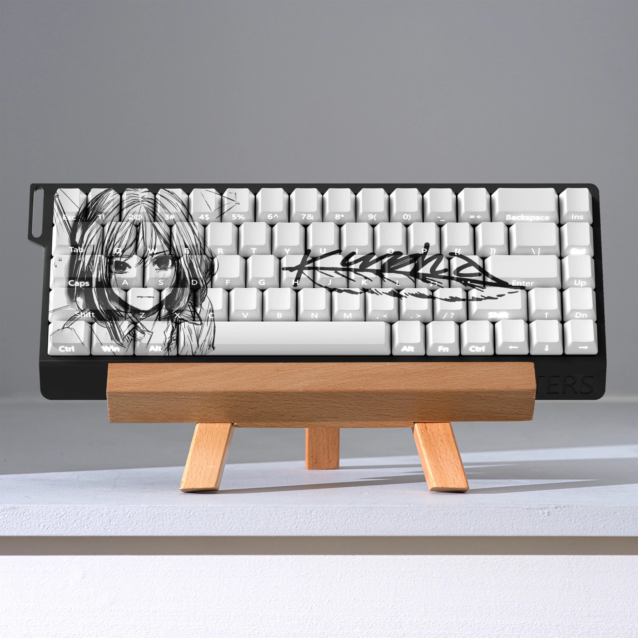 Kaneki Ken Reze Ram Anime Character Keycaps Line Art Series Anime Themed Keycaps Pbt Personalized Mechanical Keyboard Keycaps