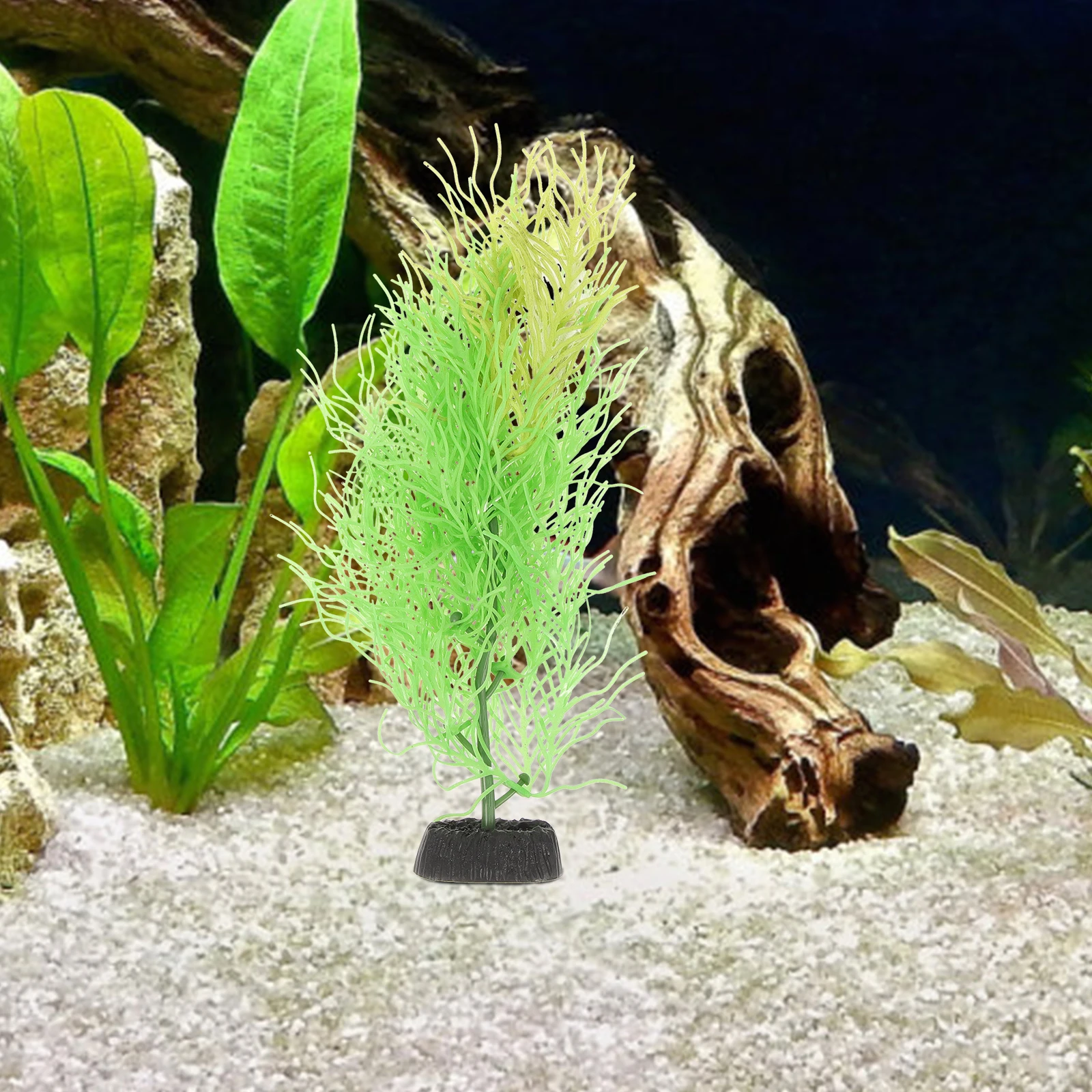 

Simulation Hornwort Aquarium Decor Artificial Fish Tank Plant Adornment Light Green Water Decoration Non Fading Practical
