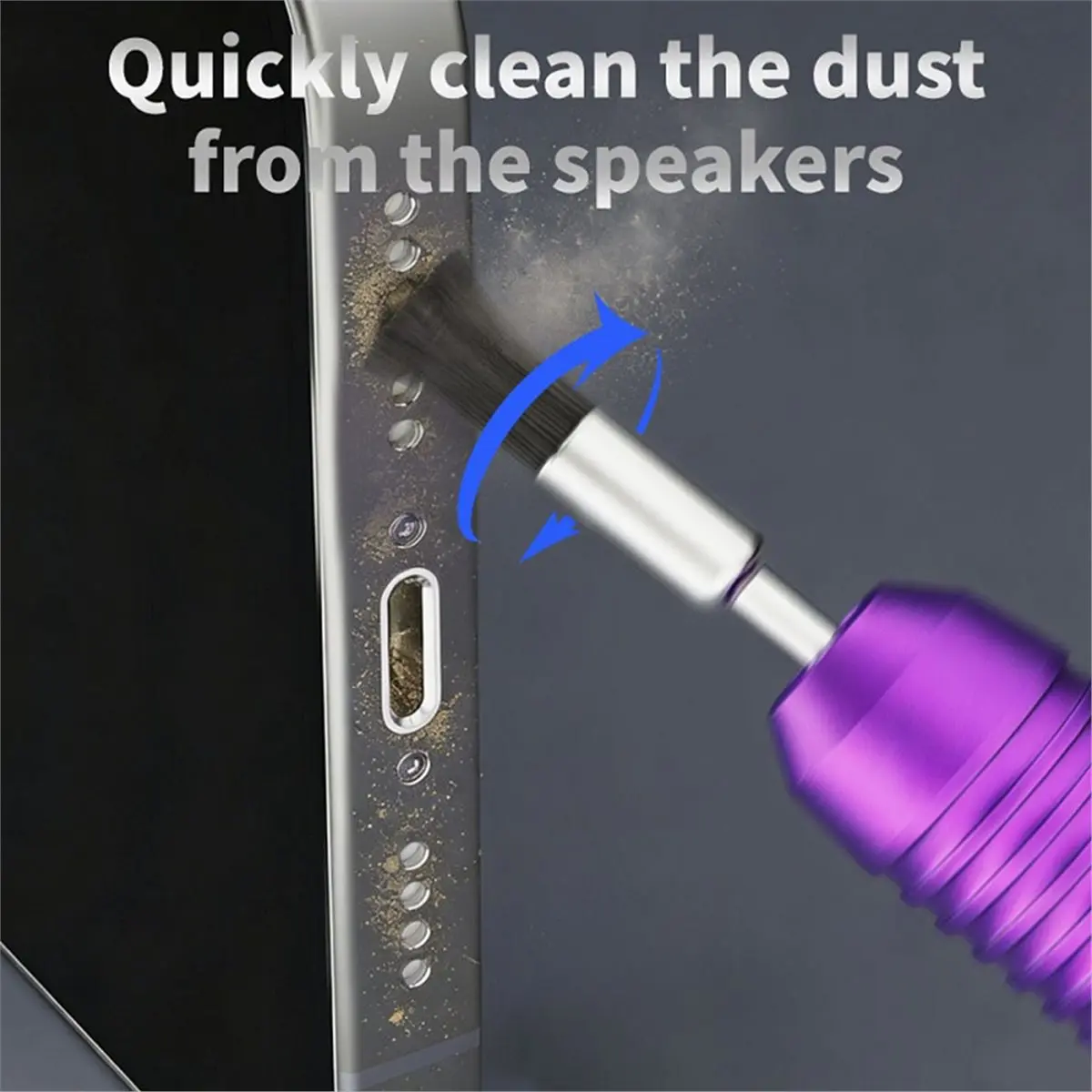 Home Tool QB95 Dust Cleaning Brush 2.35mm 3.0mm Steel Handle Horsehair Bristles 10Pcs for Phone Motherboard Speaker Repair Tools