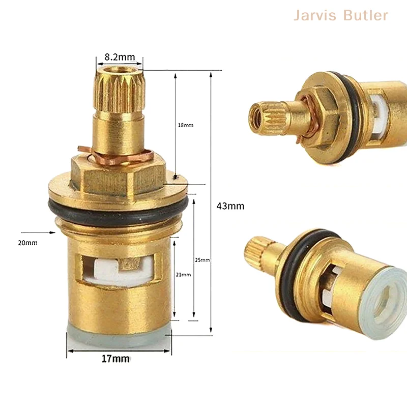 Brass Faucet Angle Valve Core Spout Sink Water Connection Outlet Kitchen Faucet Valve Accessories Home Lavatories Spare Parts