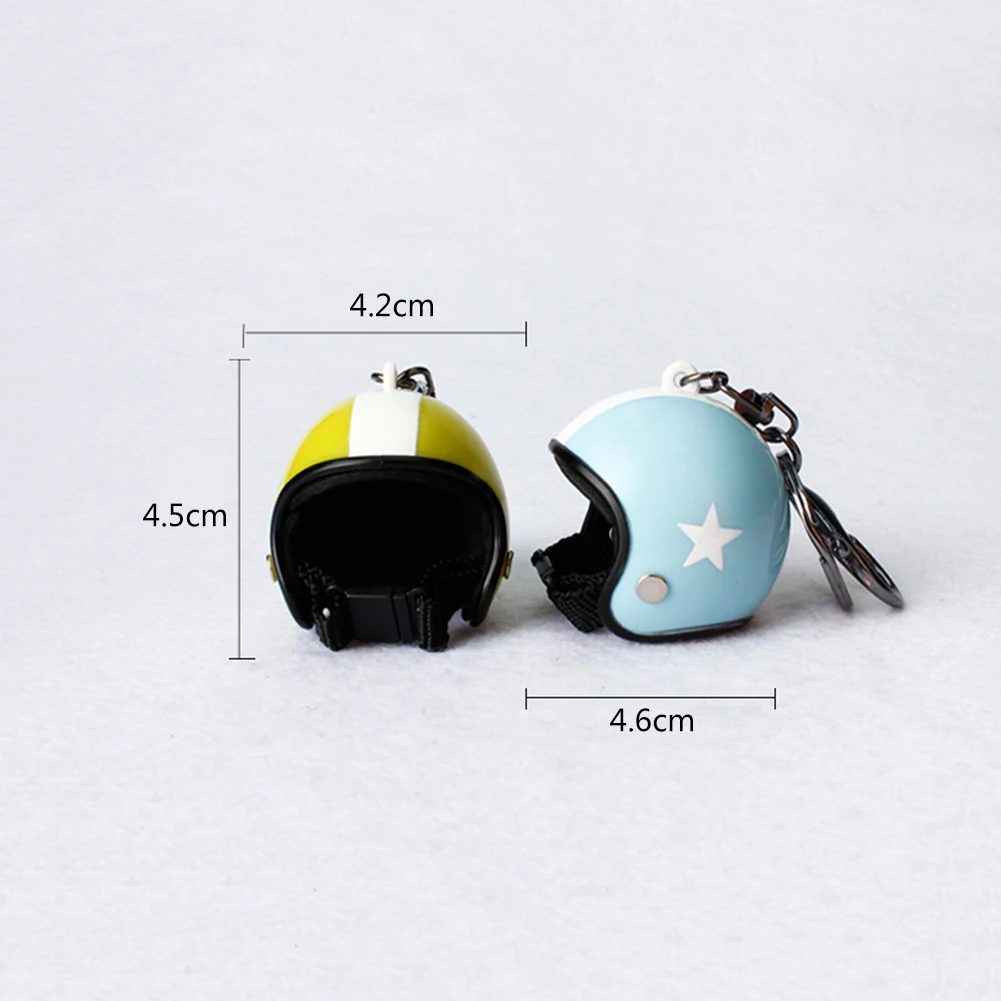 New Motorcycle Helmets Key Chain Women Men Cute Safety Helmet Bike Car Keychain Bags Hot Key Ring Gift Jewelry Wholesale