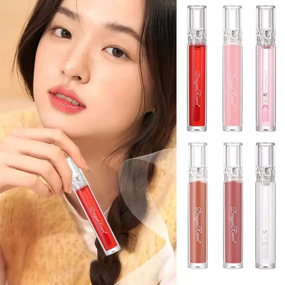 

Water Gloss Mirror Lip Gloss Waterproof Water Light Lip Glaze Long Lasting Moisturizing Clear Light Pink Jelly Lip Tint Makeup