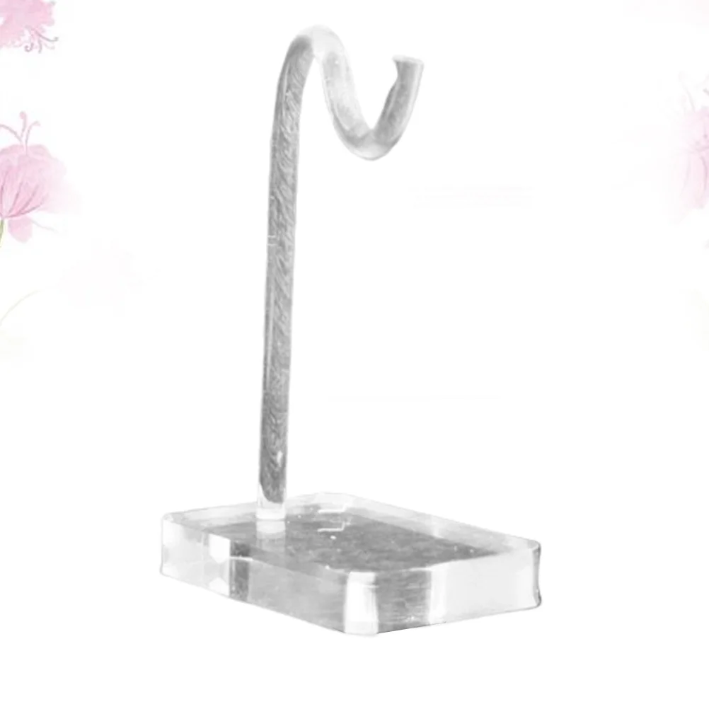 

Акриловая подставка для ювелирных изделий, стеллаж для хранения нефритового браслета, дизайн с крючками, элегантный органайзер для ювелирных изделий, держатель для браслетов и часов