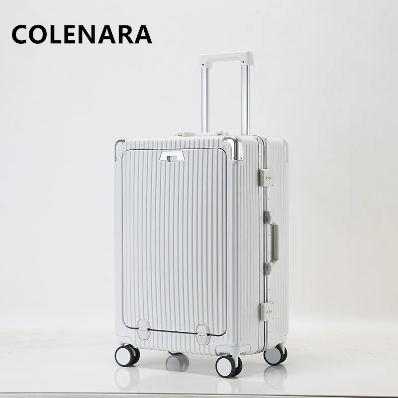 Colenara Herren koffer 20 Zoll PC Boarding Box 24 "Aluminium rahmen Trolley Case große Kapazität Trolley Case Damen gepäck