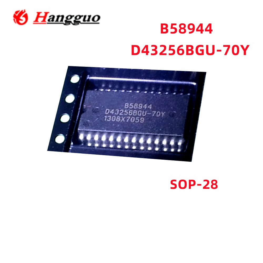 5PCS/Lot Original B58944 D43256BGU-70Y SOP-28 Automotive Engine Computer Board Chip