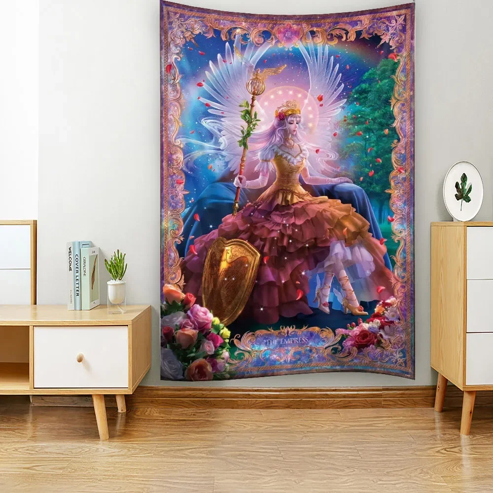 Priestess Princess Magic Witchcraft Wall Hanging Tapestry Art Decor Blanket Curtain Hanging Girls Bedroom Living Room Home Decor