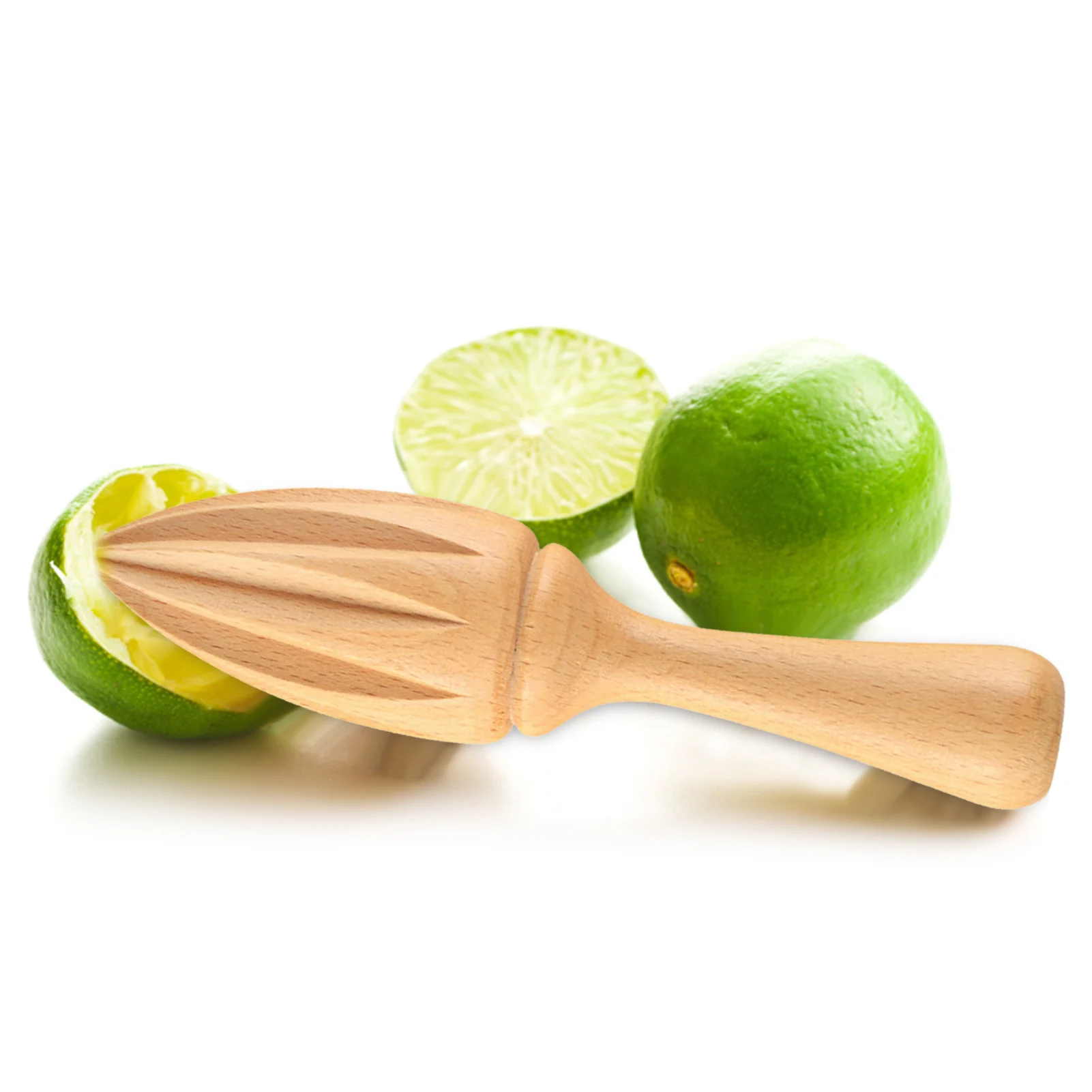 Beech Wood Citrus Reamer Manual Lemon Lime Juicer Reamer Kitchen Fresh Juice Maker For Lemons Limes Oranges Grapefruits