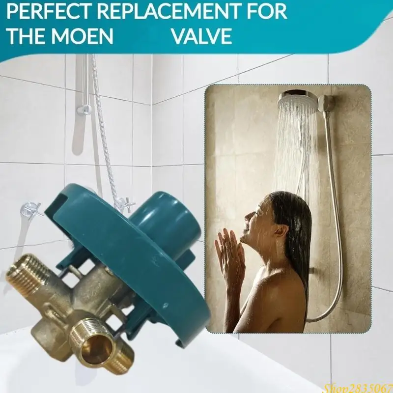Multi Outlet Brass Shower Rough In Adapter with Pressure Balance Cartridges Hot/Cold Water Inlet Adapter for Posi Temp 831F