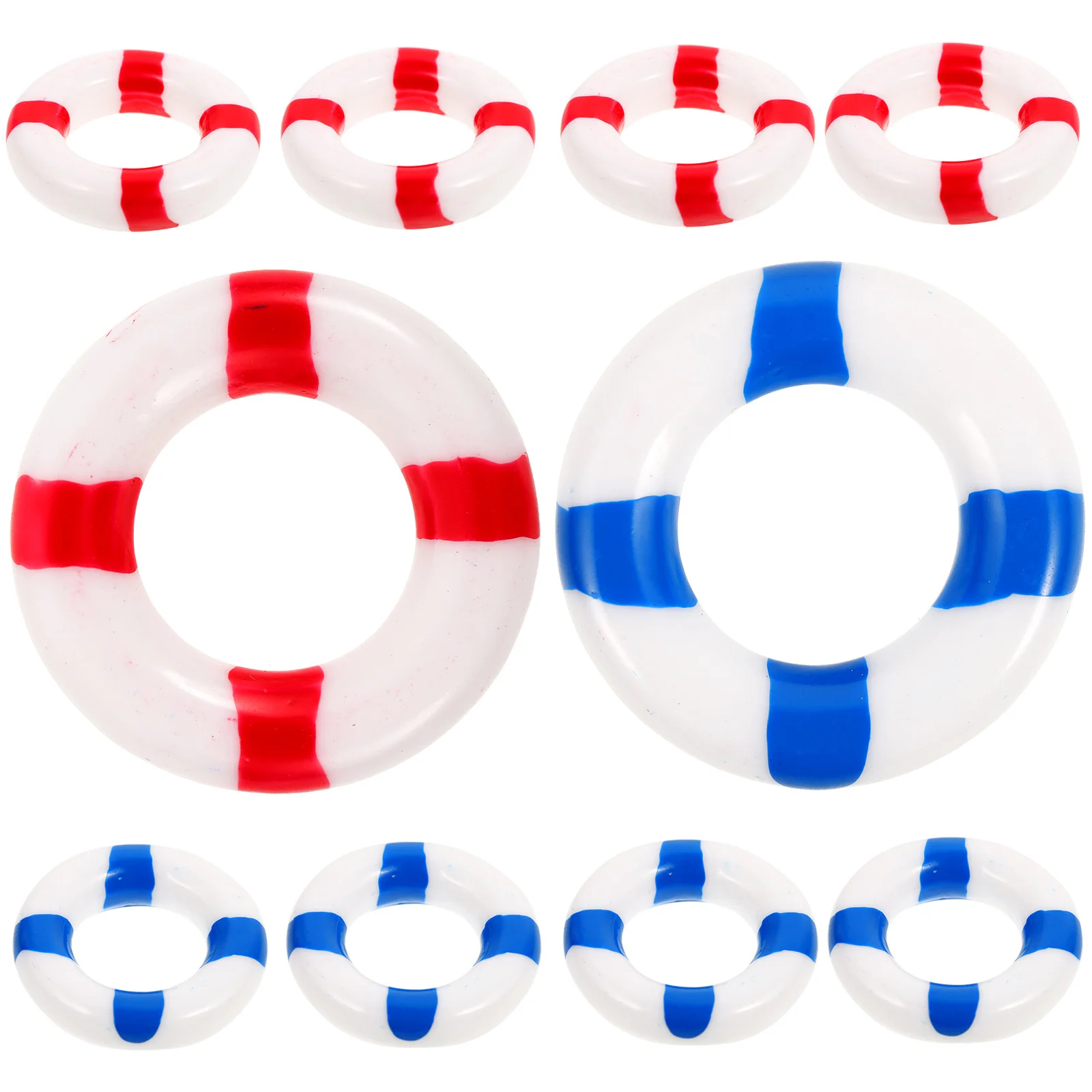 

10Pcs Swim Ring Decor Rescue Float Ornament Marine Theme Wall Door Window Hanging for Cafe Restaurant Bar Shop Home Decoration