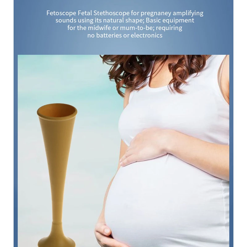 Upgrade Stethoscope Pregnant Woman Obstetric Plastics/Wood Stethoscope Listen Fetus Heart Sounds Heart Rate Teaching Tools