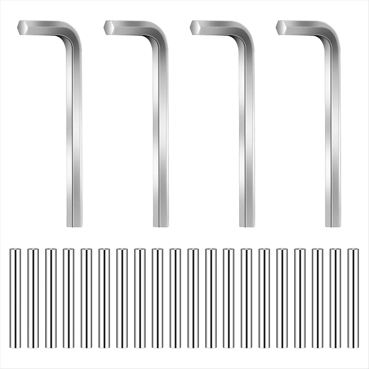 【POPULAR PICK】24 Piece Spring Hinge Tension Pin Replacement Kit, Metal Pin Holder Support P InKit for Residential and Door Hinge