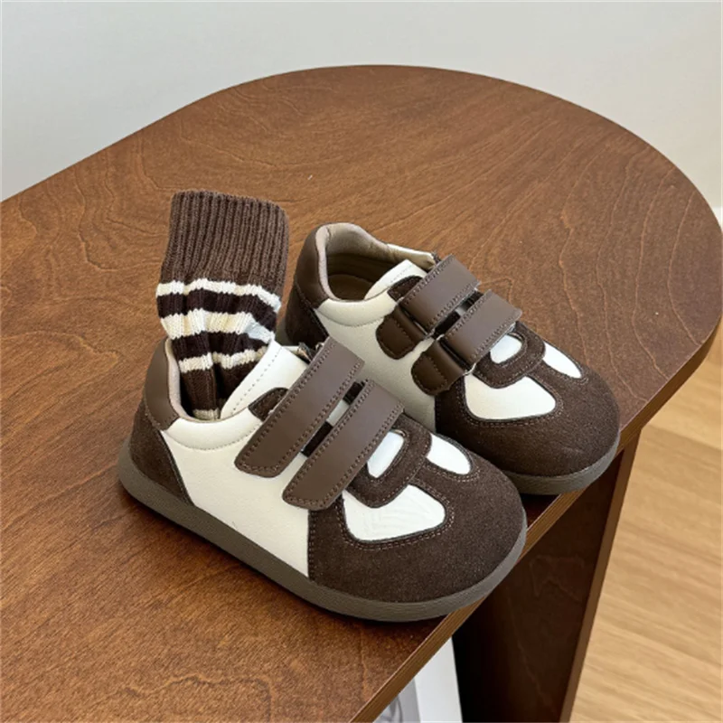 New Spring Children Shoes For Boys Leather Breathable Kids Casual Shoes Non-slip Fashion Toddler Girls Boys Sneakers EU 22-30