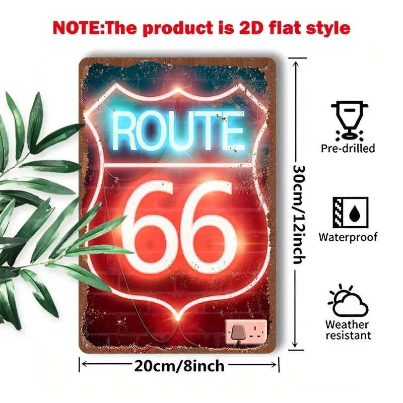 2D Flat - 1pc 2D[Flat] Metal Sign 