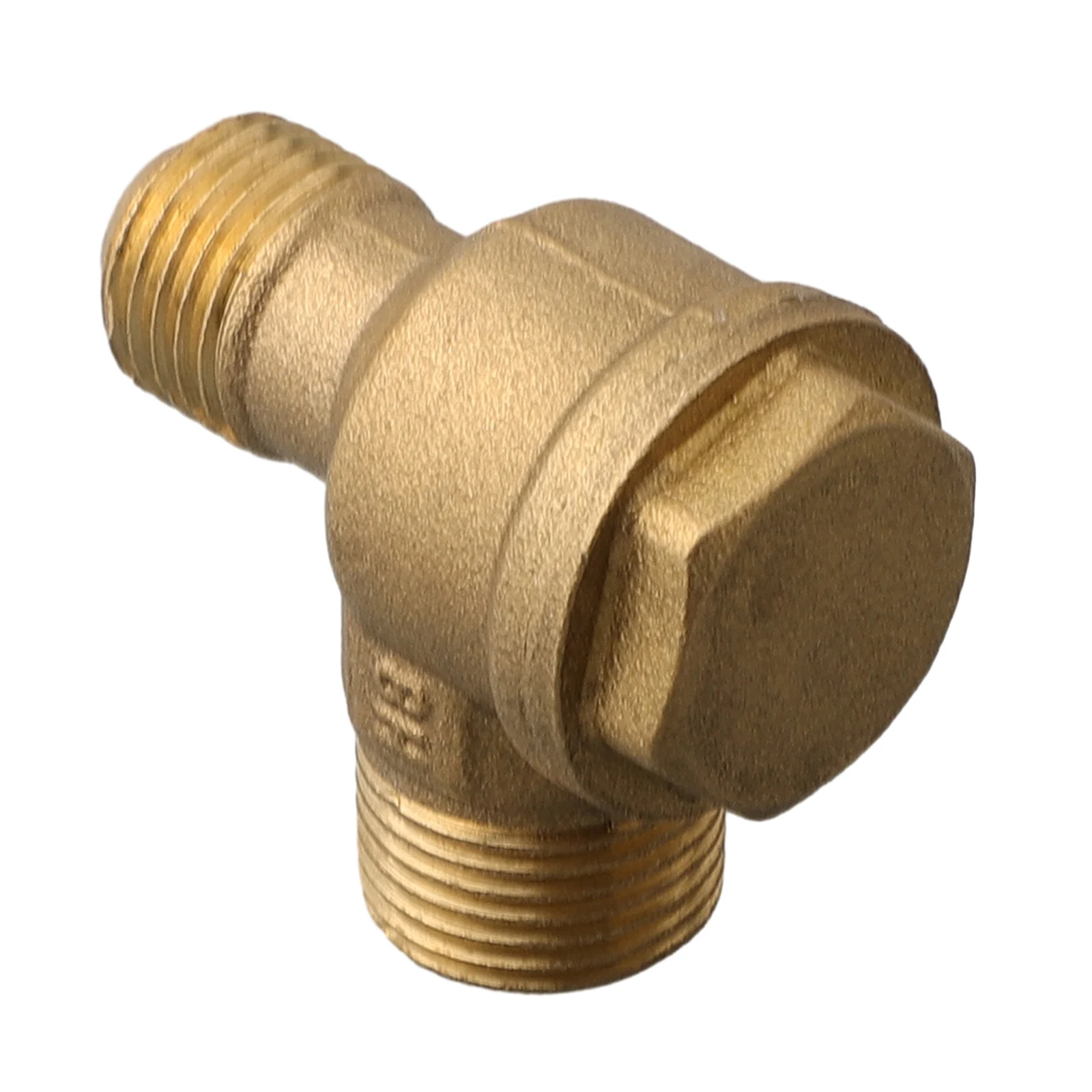 Air Compressor Check Valve 16x14mm/20x16mm Gold Brass 2-Port Cut-off Valve Connector Tool Pneumatic Tool Accessories