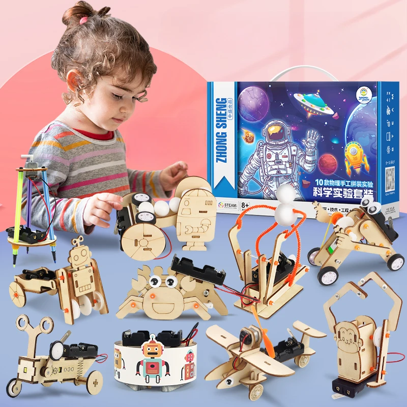 

Children's Science Experiment Set Student Toy Technology Diy Manual Equipment Kit