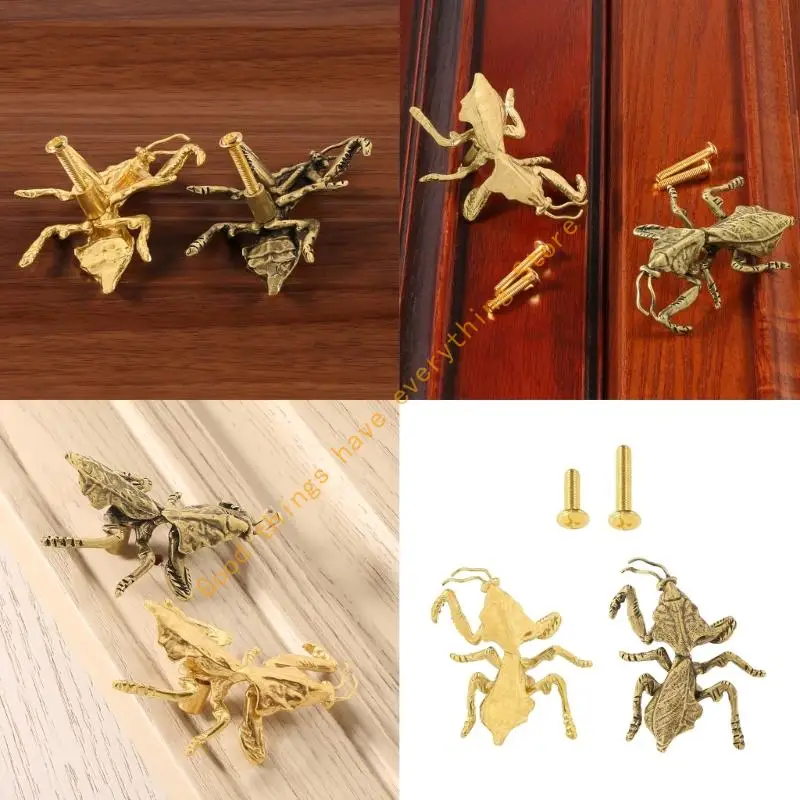 

Artistic Mantis King Metal Cabinets Pull Handle Retro Home Decors Strong Comfortable Multifunctional For Furniture 55KF