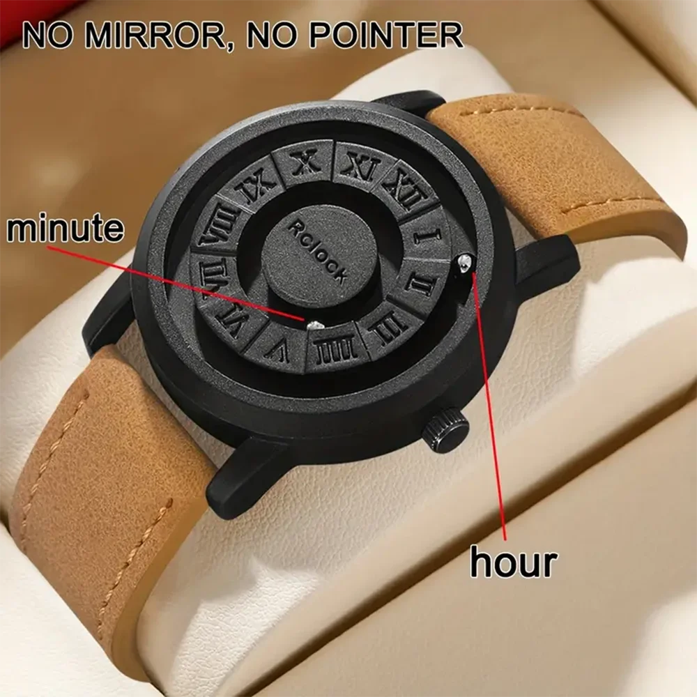 Nieuw stijl quartz herenhorloge, exotisch ontwerp, een modieus en casual quartz herenhorloge, vakantiecadeaus