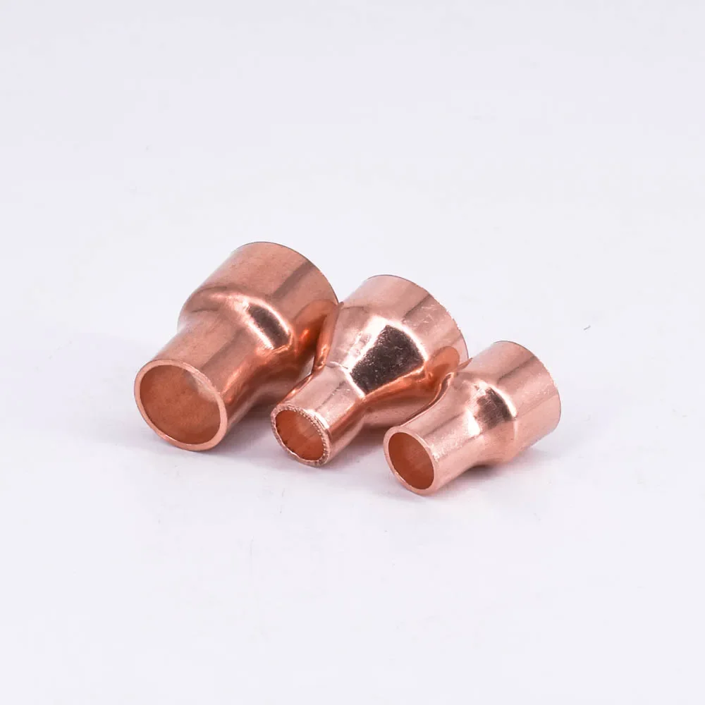 32 35 38 42 45 50mm To 12.7 15 16 19 22 25.4 28.6 32mm Copper End Feed Solder Reducer Reducing Fitting Coupler Air Conditioner