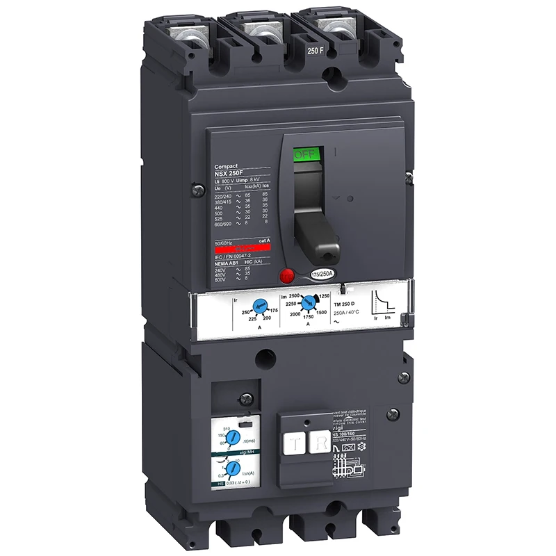 MCCB Vigi MH 3p3d 36kA Moulded case circuit breaker