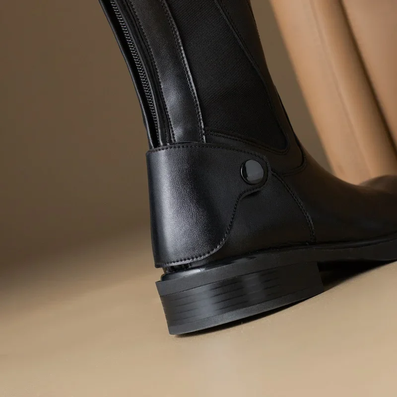 Damen-Reitsportartikel Lange Stiefel Trendige Reitstiefel Reitausrüstung Rutschfeste Ultra-Strapazierfähige Reiterstiefel – Detail 11