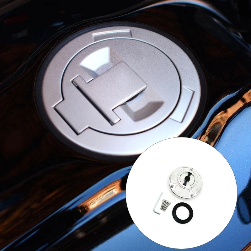 

H3CE Мотоциклетная крышка топлива Quick Detach System Weather Presect Metal Count Smooth -ключ для мотоцикла.