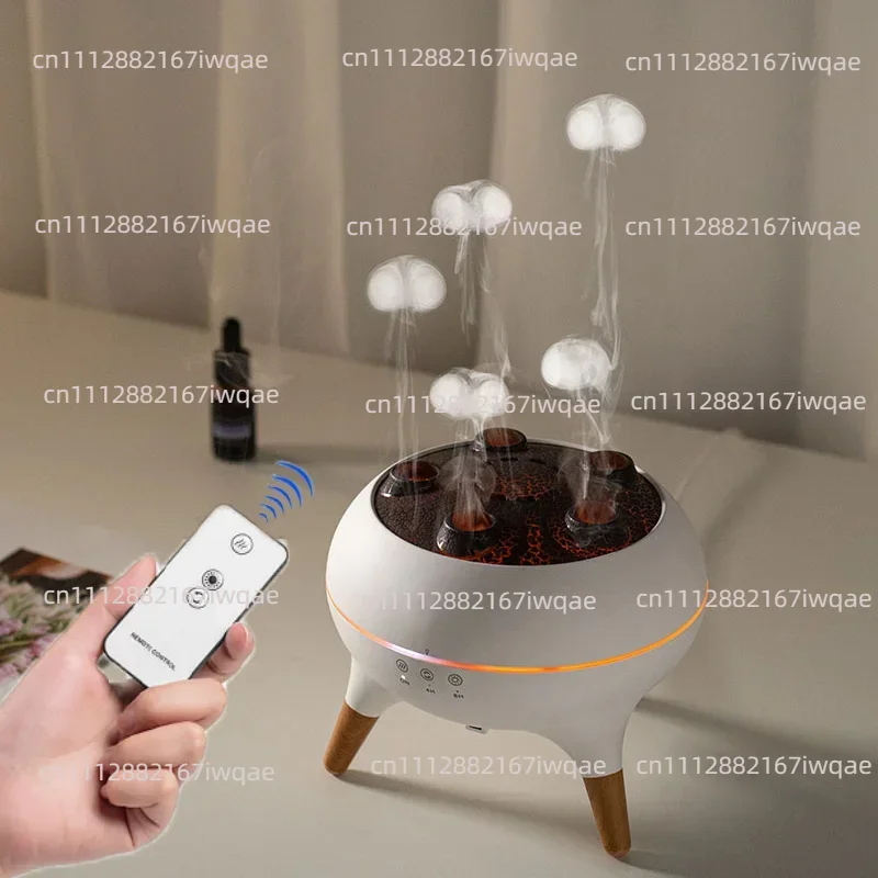 Voice-Activated Jellyfish Aromatherapy Humidifier, Silent Home Fragrance