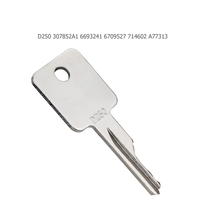 D250 Ignition Key for Bobcat Case IH Skid Steer Terex Broce Genie Grove JLG Komatsu Volvo Loader Tractor Forklift Mini Excavator