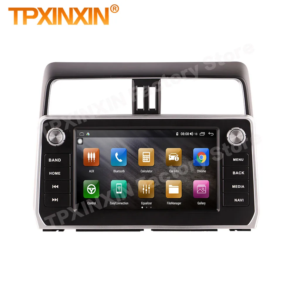 8+256GB Android 12 Automotive Multimedia For Toyota Land Cruiser Prado 150 2018 2019 2020 Radio Coche With Bluetooth GPS Player