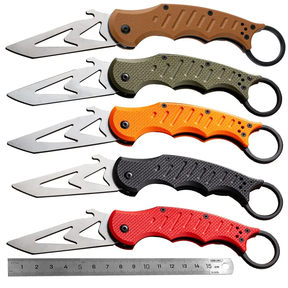 Training karambit claw Folding knife DART G10 handle 440 Blade 60HRC Tactical knife camping knife outdoor tool