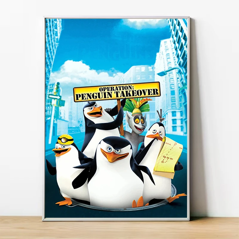 

T-The Penguins of M-Madagascar Home and Decoration Decorative Paintings Painting on Canvas Posters for Wall Art Print Room Decor